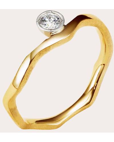 Milamore Diamond Kintsugi Vine Ring - Metallic