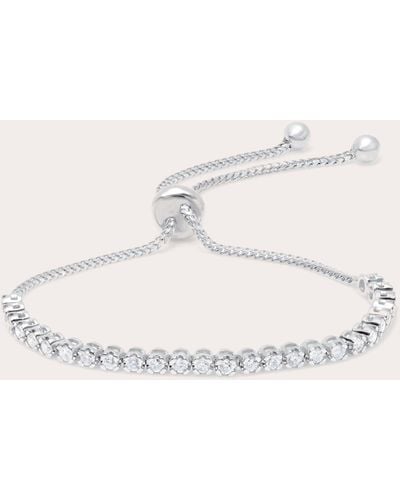 Graziela Gems Diamond & 18k White Gold Bolo Bracelet - Natural