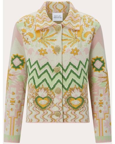 Hayley Menzies Hayley Zies Cotton Jacquard Jacket - Multicolor