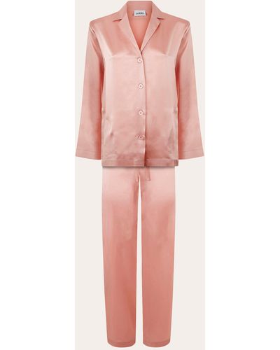 La Perla Long Silk Pajama Set - Pink