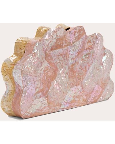 Emm Kuo Loulou Mother Of Pearl Shell Clutch - Pink
