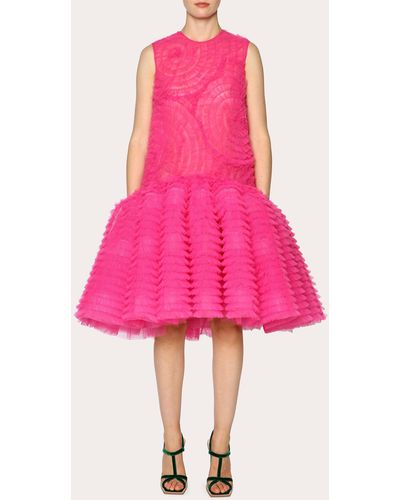 Huishan Zhang Pernille Tulle Dress - Pink