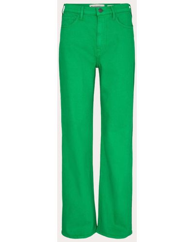Tomorrow Women's Brown Straight Jeans - Green