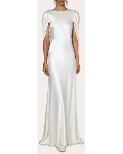 ROKSANDA Oriana Draped Silk Gown - White