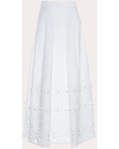Huishan Zhang Avery Embellished Skirt - White