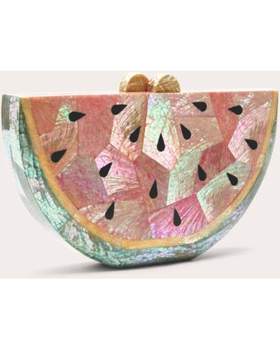 Emm Kuo Bora Bora Watermelon Clutch - Pink