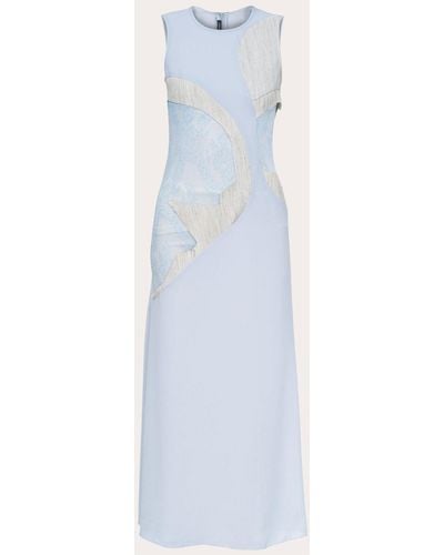 BYVARGA Priss Sheer Lace Dress - Blue