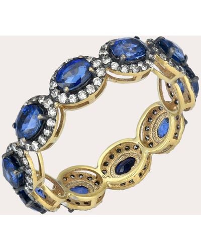 Amrapali Sapphire & 18k Gold Mini Rajasthan Ring - Blue