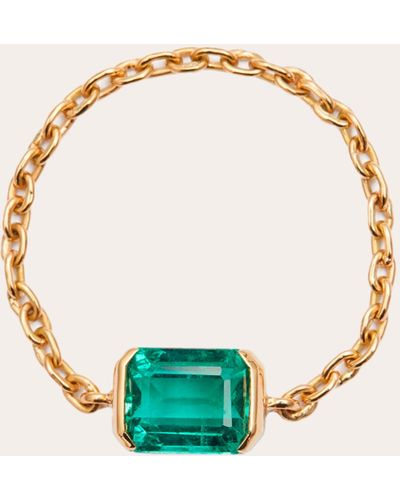 Yi Collection Emerald Supreme Chain Ring - Blue