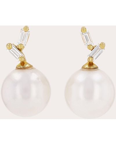 Suzanne Kalan Cultured Pearl Drop Earrings - Natural