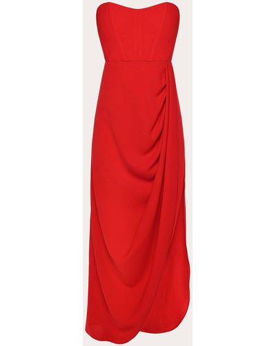 Dalood Strapless Corset Dress - Red
