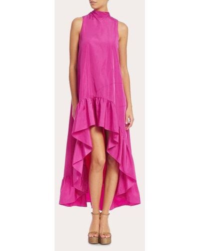 ONE33 SOCIAL Yolanda Ruffle High-low Gown - Pink