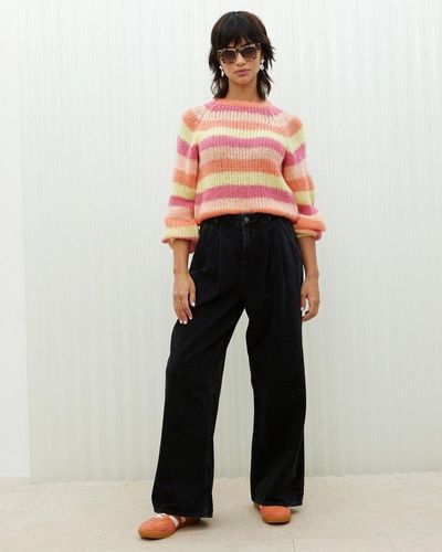 Oliver Bonas Striped Lofty Knitted Sweater - Multicolor