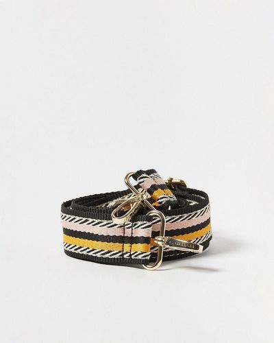 Oliver Bonas & Yellow Stripe Replacement Bag Strap - Pink