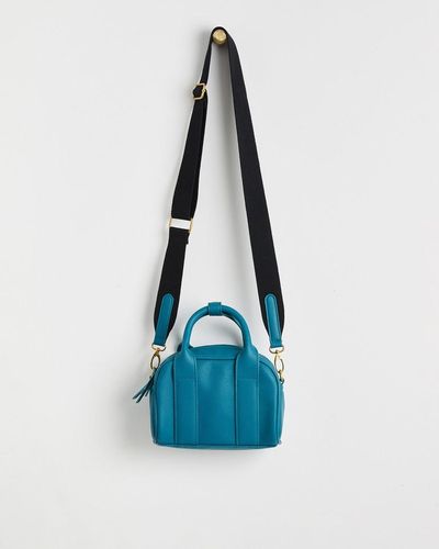 Oliver Bonas Okkie Teal Crossbody Bag - Blue