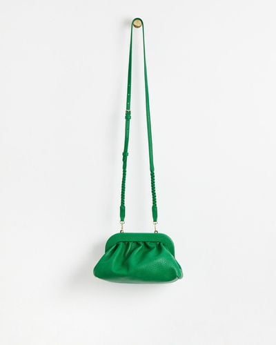 Oliver Bonas Jaylani Puff Green Clutch Bag