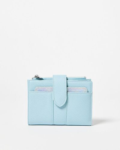 Oliver Bonas Naomi Baby Zipper Around Wallet - Blue
