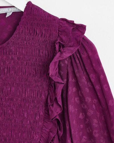 Purple Blouses for Women | Lyst