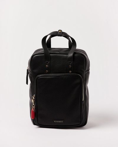Oliver Bonas Mami Black Laptop Backpack