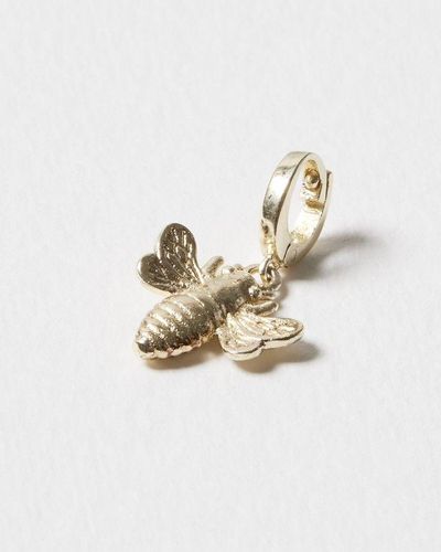 Oliver Bonas Kindred Bee Plated Charm - Metallic