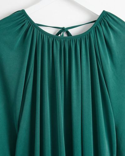 Oliver Bonas Swing Mini Dress - Green