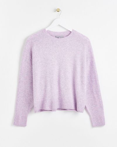 Oliver Bonas Angel Lilac Knitted Jumper, Size 18 - Purple