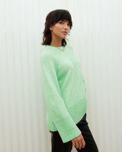 Oliver Bonas Longline Knitted Sweater - Green