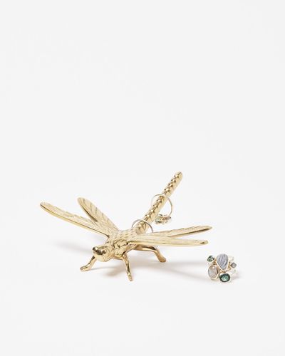 Oliver Bonas Dragonfly Ring Holder - White