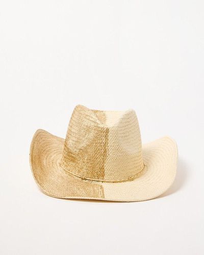 Oliver Bonas Metallic Natural Cowboy Hat