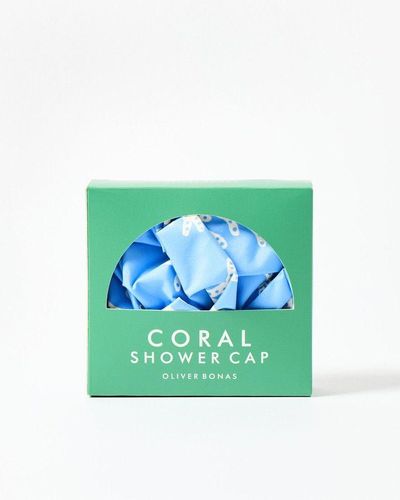 Oliver Bonas Coral Shower Turban - Green