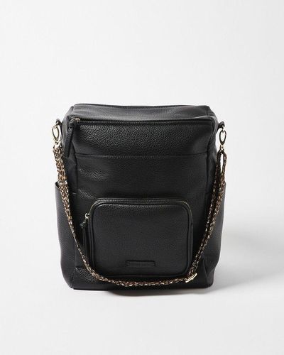 Oliver Bonas Laine Casual Slouch Backpack - Black