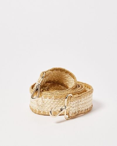 Oliver Bonas Stitch Trim Weave Cream Bag Strap Regular - Natural