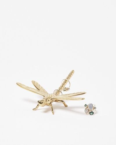 Oliver Bonas Dragonfly Ring Holder - White