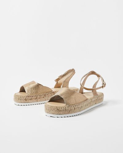 SELECTED Feldina Espadrille Sandals, Size Uk 4 - White