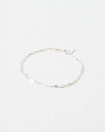 Oliver Bonas Mariana Link & Loop Plated Chain Bracelet - Natural