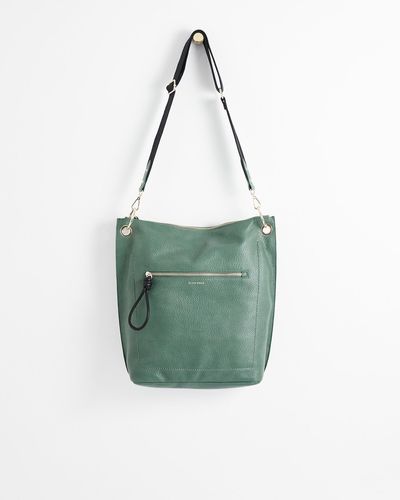 Buy Oliver Bonas Green Niki Net Sparkle Fabric Shopper Bag from