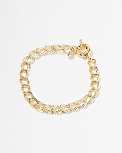Oliver Bonas Estelle Chunky Link Plated Chain Bracelet - Metallic