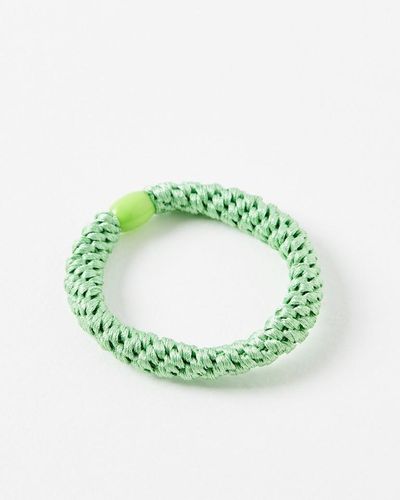 Oliver Bonas Essie Neon Elastic Hair Tie - Green