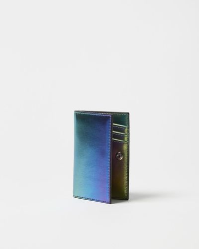 Oliver Bonas Ombre Metallic Card Holder - Blue