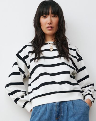 Oliver Bonas Black & Stripe Sweatshirt, Size 6