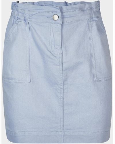 Oliver Bonas Zip Through Blue Mini Skirt, Size 6