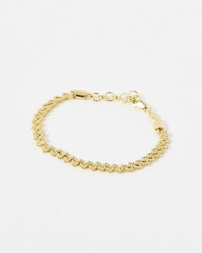 Oliver Bonas Celyn Ornate Chain Bracelet - White