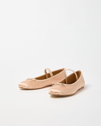 Alohas Odette Mary Jane Ballet Flats, Size Uk 3 - Natural