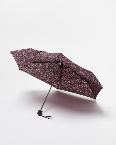Oliver Bonas & Green Abstract Animal Umbrella - Purple