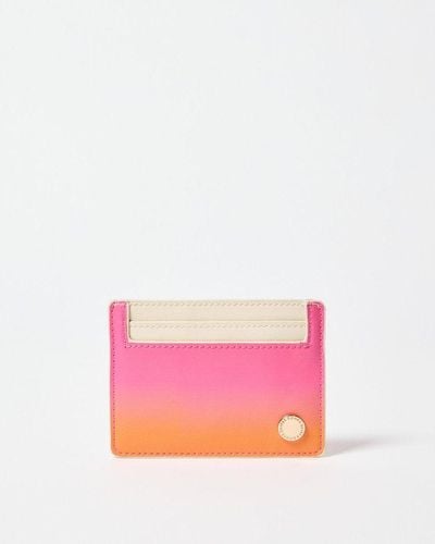 Oliver Bonas Ombre & Orange Card Holder - Pink