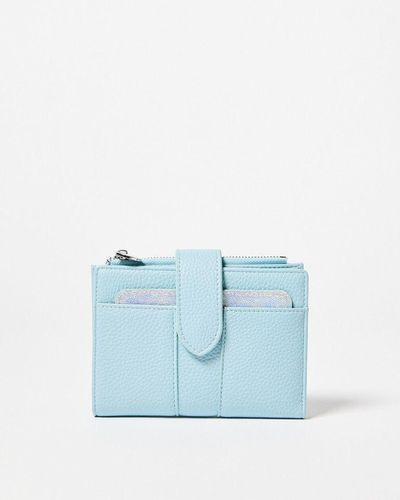 Oliver Bonas Naomi Baby Zipper Around Wallet - Blue