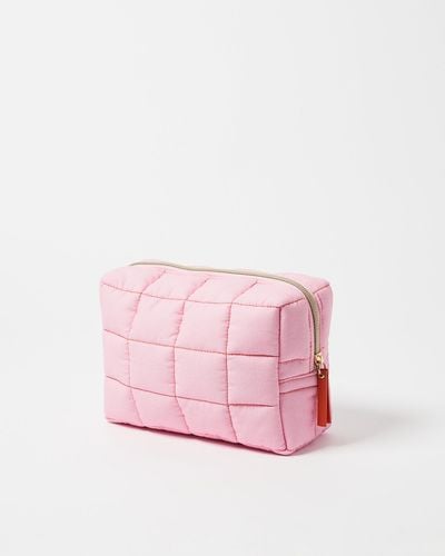 Oliver Bonas Carrie Pink Make Up Bag Small