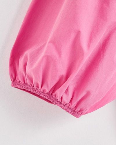 Oliver Bonas Balloon Sleeve Jersey Top - Pink