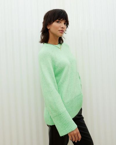Oliver Bonas Longline Knitted Sweater - Green