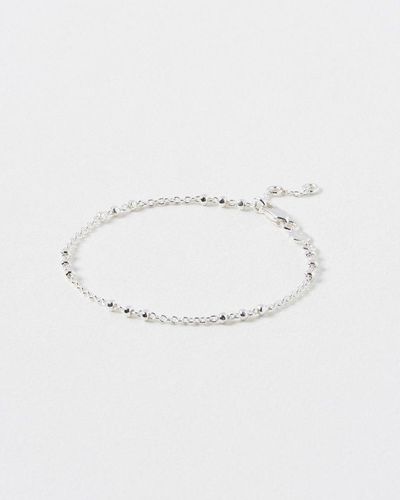 Oliver Bonas Dalis Bead Chain Bracelet - Natural